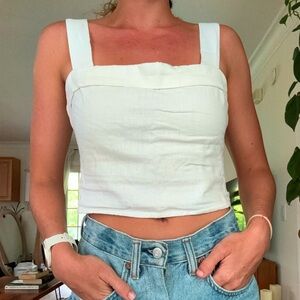 NWT Abercrombie Linen Top